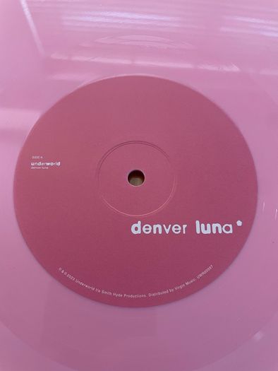 Underworld - Denver Luna - 12" Pink Vinyl Single Limited Edition - 2023 Underworldlive.com