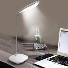 Desk Lamp, USB Portable Eye-Care LED Desk lamp, 3 Level Dimmer Suitable for Reading/Relaxation/Bedtime,Night Light,Flexible Neck,Touch-Sensitive Control Panel
