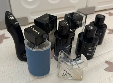 Empty perfume bottles