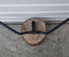 Sweep back handle bar and adjustable stem