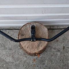 Sweep back handle bar and adjustable stem