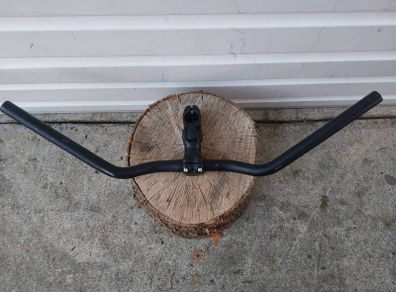 Sweep back handle bar and adjustable stem