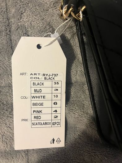 Black handbag