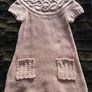 Girls Knitted Dress BNWT Age 3-4 with fab gem details Image 2