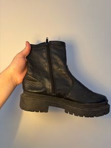 Real leather boots