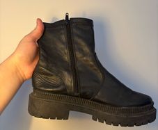 Real leather boots