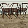 Three vintage cafe bistro bentwood chairs Image 5