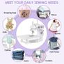 Sewing Machine, Adjustable 2-Speed Double Thread Sewing Machines,Portable Multifunctional Electric Sewing Machine for Beginners with Sewing Kit (FREE POSTAGE) Image 6
