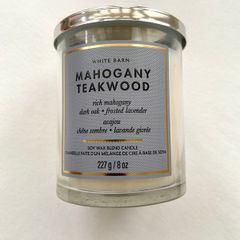 White barn mahogany teakwood soy wax blend candle 227 g