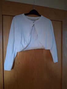 girls ivory cardigan