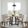 FLEXI 170 Extendable Round Dining Table Laminated Image 4