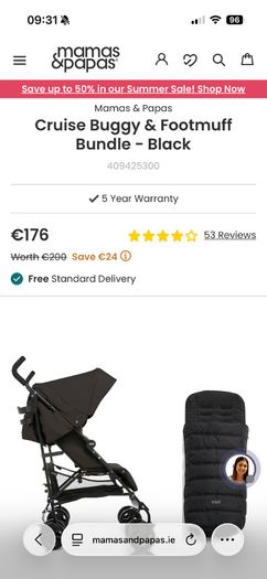 Mamas and Papas Buggy and foot muff