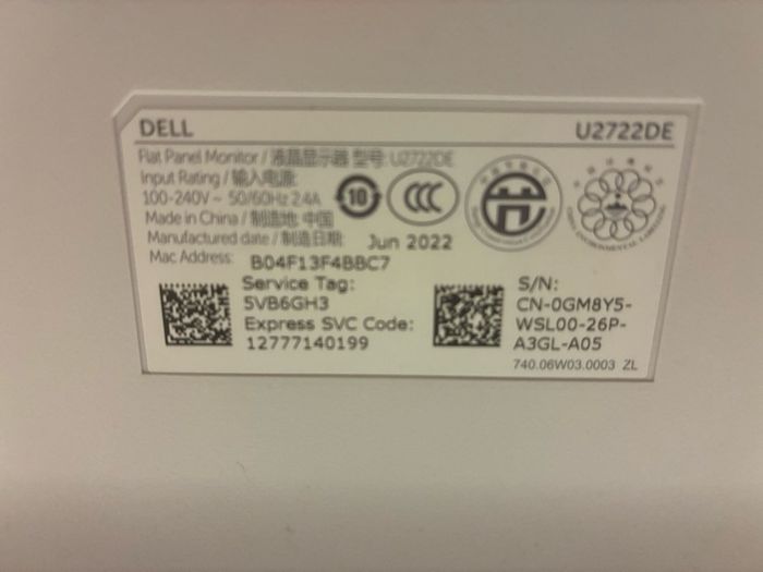 Dell U2722DE USB C Monitor