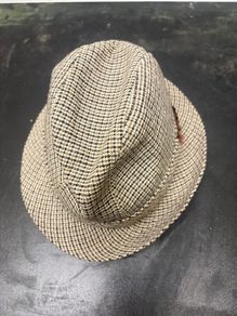 Vintage English Tweed Trilby Hat  Size 7