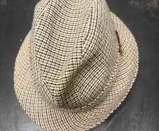 Vintage English Tweed Trilby Hat  Size 7