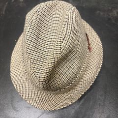 Vintage English Tweed Trilby Hat  Size 7