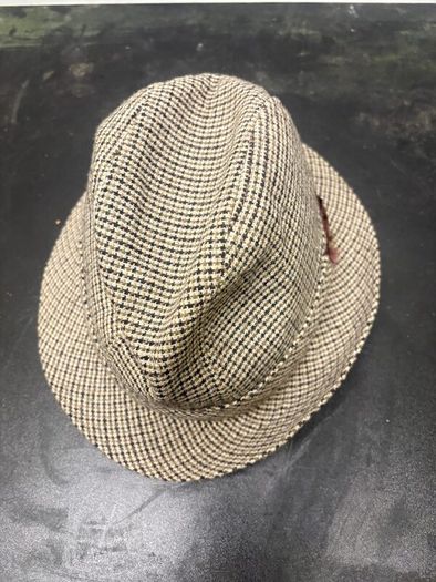 Vintage English Tweed Trilby Hat  Size 7