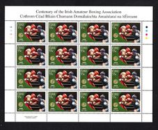 2011 Ireland Irish Amateur Boxing Association Centenary Commemorative Stamps Sheetlet Plate 1A1A1A1A Mint Never Hinged (MNH)
