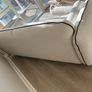 Brand new white couch and pouffe Image 4
