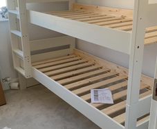 Uno bunk bed with under bed storage with mattresses
