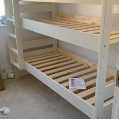 Uno bunk bed with under bed storage with mattresses
