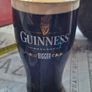 Bar Advertisement Classic Branded Guinness Pint Glass filled with a Displayed Pint of Guinness Draught, Postage Available or Collection Image 2