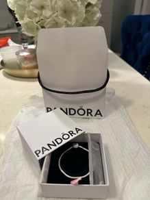 Pandora Moments Heart Clasp Snake Bracelet - New