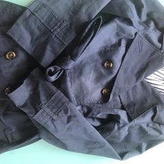 Trench navy coat Mac style