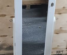 White Free-Standing Jewellery Cabinet with Full-Length Mirror