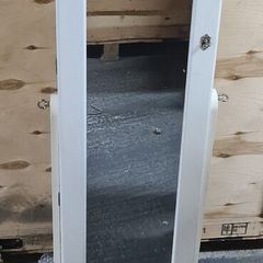 White Free-Standing Jewellery Cabinet with Full-Length Mirror