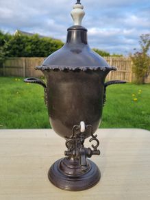 A nineteenth-century samovar (bamberka / urn for tea and hot water)