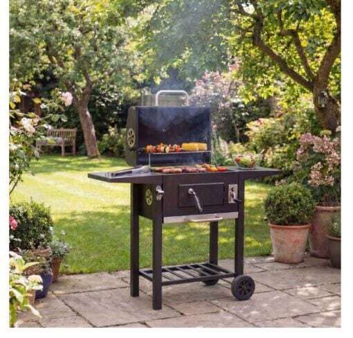 Alvaro Large Charcoal Garden Grill with Lid