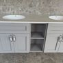 Twin basin vanity unit & mirrors Image 3