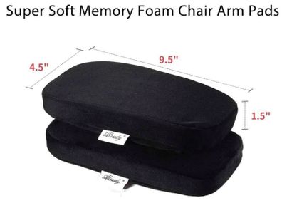 Aloudy Ergonomic Memory Foam Office Chair Armrest Pads