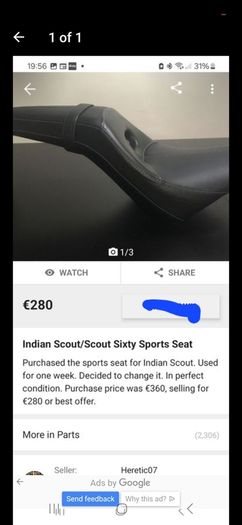 indian scout seat