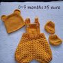 Handmade baby rompers 0-3 months Image 5