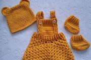 Handmade baby romper set 0-3 months