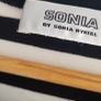 SONIA by Sonia Rykiel black and ivory striped top Sz M (Fit 8-10UK) - Rrp 285 Image 5