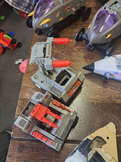 Vintage 1986 Coleco StarCom Fleet Lot, Starhawk, Shadow Raider and 5 Ground Units