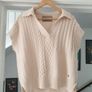 Mos Mosh Wool Cotton Knitted Vest Size Small Image 4