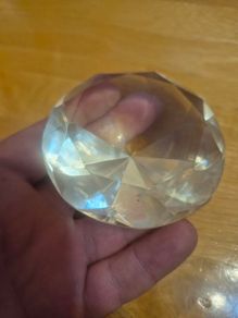 Diamond Shaped Paperweight Trinket