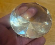 Diamond Shaped Paperweight Trinket