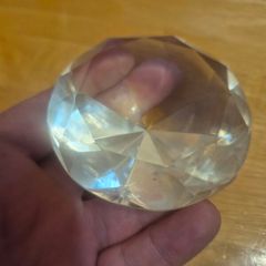 Diamond Shaped Paperweight Trinket