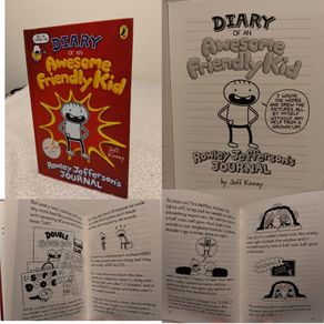 Diary of an awesome friendly kid by Jeff Kinney HARDBACK