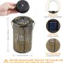 Solar Lanterns for The Garden - OxyLED Metal LED Tree Garden Hanging Lanterns IP44 Waterproof Moroccan Garden Ornaments Outdoor for Patio Fence Pathway Wall Table Tree Bronze Image 3