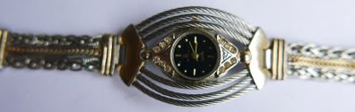 Pretty Vintage Potencial Ladies Quartz Watch With Rhinestone Bracelet Band Works well