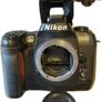 Nikon D100 with Nikon MB-D100. Nikon MH-18a quick charger, Nikon ENEL3 battery, Meike flash,  vgc Image 3