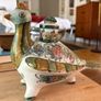 Vintage Greek Skyros hand painted ceramic bottle Image 5