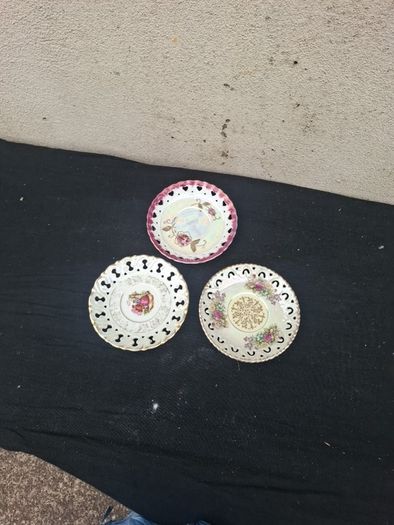 3 china stunning saucers postage possible