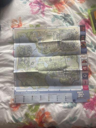 Gta San Andreas Xbox 360 Complete with Map